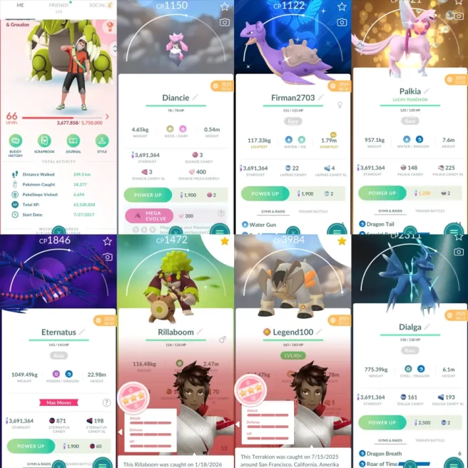 2019 Level 66 2017. Eternatus Shiny Larvesta Shiny Rare Lapras Blanche's Theme Mystic BG