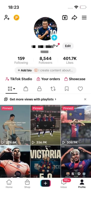 Instanly Delivery/ 8.5K Real Followers+400K Real Likes/ Tiktok Shop For Creator/ Live Stream/ Full Access