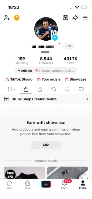 Instanly Delivery/ 8.5K Real Followers+400K Real Likes/ Tiktok Shop For Creator/ Live Stream/ Full Access
