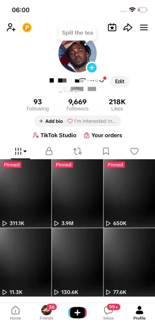 Instanly Delivery/ 9K Real Followers+210K Real Likes/ Tiktok Shop For Creator/ Live Stream/ Full Access
