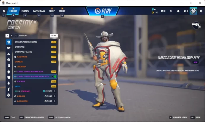 CLASSIC FLORIDA MAYHEM AWAY2018 /  Full Mail Access / see the picture / Please Read Description / ecveo