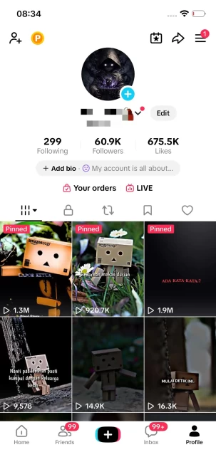 Instanly Delivery/ 60K Real Followers+670K Real Likes/ Tiktok Shop For Creator/ Live Stream/ Full Access