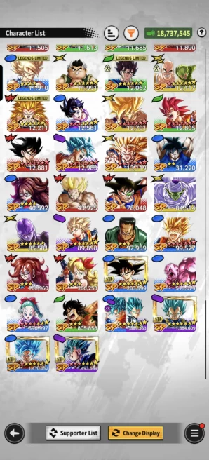 D991-IOS+Android-LR Super Vegito Full Red Star+UL SS Namek Goku+Equipment+Vegito Green+SS2 Goku+Gotenks