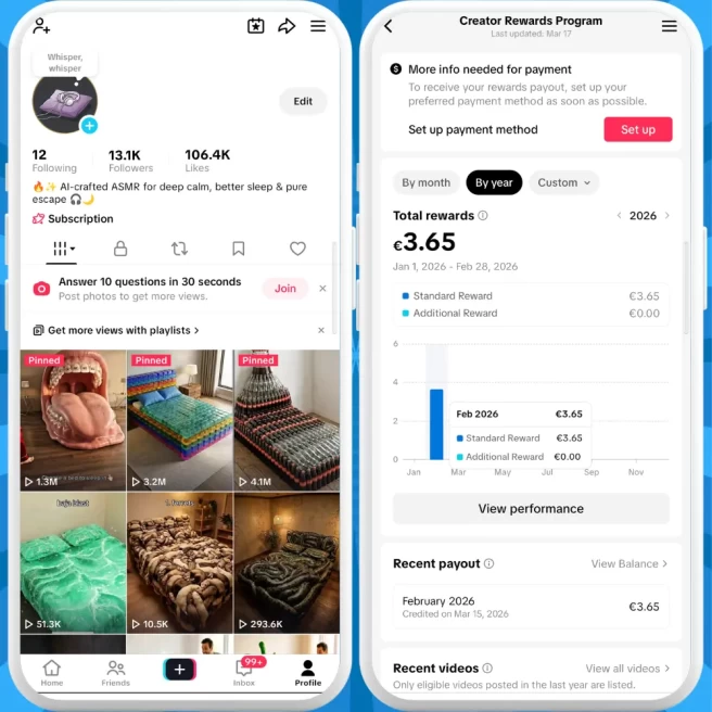 [Discounted] France Monetized Creator Rewards Program Account | 13K Authentic Followers & 106K Likes | Verified Screenshots + Instant Delivery