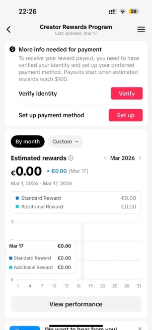 FR France| Account 12.3K Real Followers /Creator Rewards Program Active/36.3K Real Likes/ Email Include