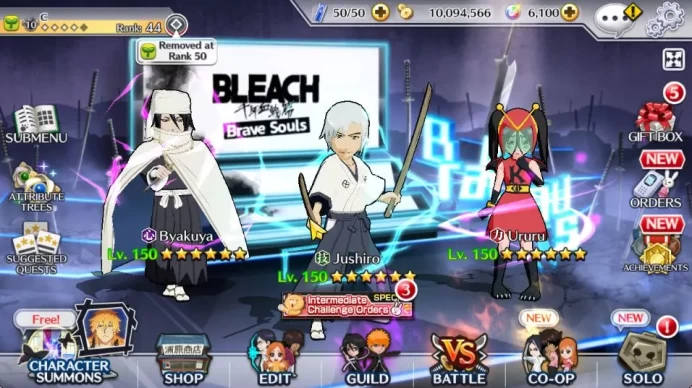 [GLOBAL]6K Orb+Fresh All Story|Jushiro Soul Reaper,Ururu,Nemu Christmas24,Byakuya TYBW24,Halibel Unleashed,Etc|Klab ID(BBS2454)