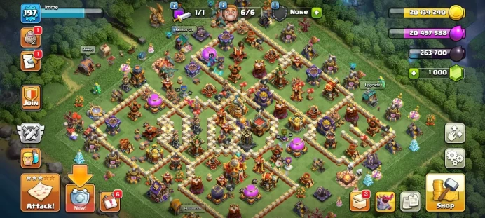 Town hall 16 Xp 197, 7 equipment epic,C5759