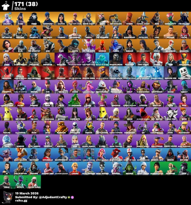 [Code 9579] Email Changeable / [PC] 171 skins | OG STW | Galaxy | Glow | Grind | Clutch | Rogue Agent | Drift | Sky Stalker | Hybrid | Eternal K