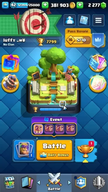 Lv 42|Trophy 7799|KTL 14|Limited Skin|Card 120| 2 HERO 7 EVO 7 Camp 21 Legend 33 Epic 30 Rare 29 Common|Take Email(CR1622)