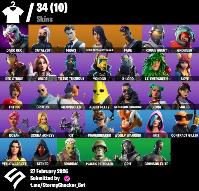 34 Skins | Rogue Agent | Brainiac | Growler | Red Strike | Wilde | Bunker Basher | Low 'n Slow