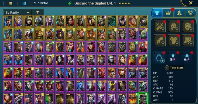 Starter acc with Gnut : 93k energy / 58 mln coins / Foli, Tomb Lord, Arix, Ninja + 20 Login Legendaries / Geomancer, Fahrakin