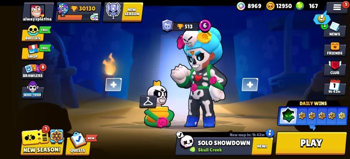 [Code 9593] Level 130 / 30k Trophy + 101 Skins / Very Cheap