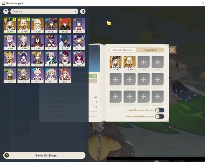 ASIA|AR 33|2 Limited +1(*5Weapon)| Navia,(Xilonen+Sign) [Diluc,Mona] +18(*4Character) |Low Explore Maps|TakeMail|CheckSS(GI5483)