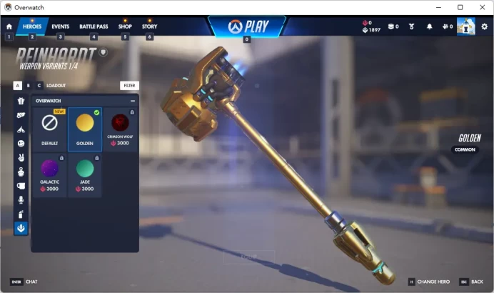 1 Gold Weapons / Full Mail Access / see the picture / Please Read Description / zbji