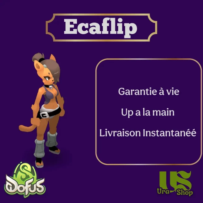 Hell Mina : Ecaflip 200 | Livraison instantanée | Ura-Shop | Dofus Unity | Non certifié