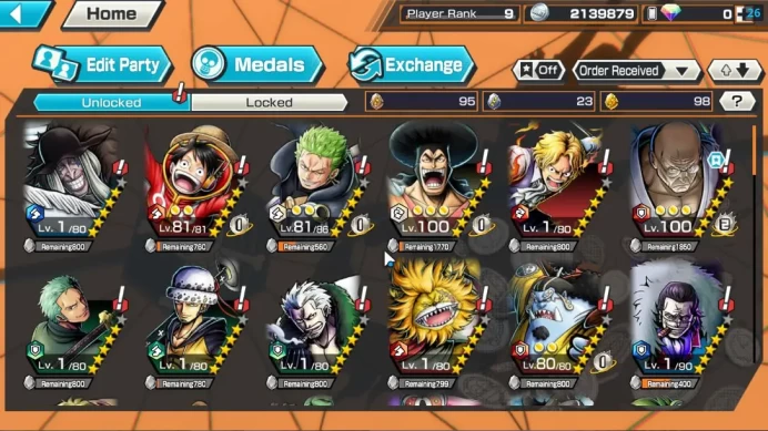 Global|3 EX|AnMSK[Borsalino],The5Elders Nusjuro,Blackbeard Pirate Kuzan|Rank 9||LogBandai|(OPBR2169)