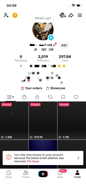 Instanly Delivery/ 2K Real Followers+290K Real Likes/ Tiktok Shop For Creator/ Live Stream/ Full Access