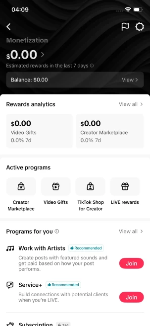 Instanly Delivery/ 2K Real Followers+290K Real Likes/ Tiktok Shop For Creator/ Live Stream/ Full Access