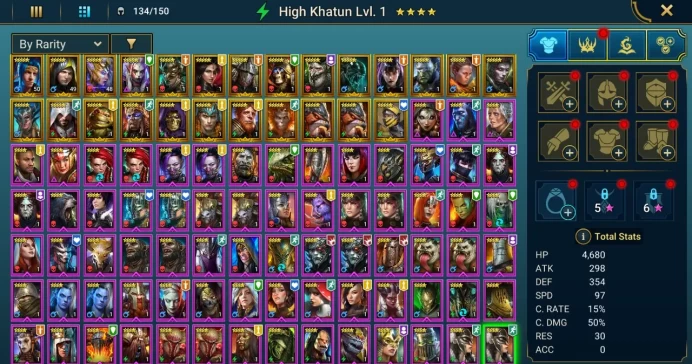 Starter acc with Gnut : 88k energy / 59 mln coins / Lugan, Arix, Ninja + 20 Login Legendaries / Aniri, Dyana