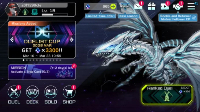 Lv 18 | 20 Deck |RadiantTyphoon,VSK9,FsControl,Dragonmaid,Resonator,Etc|Gems 665|Ranked Available|Konami|CE ON|Check SS(YMD978)