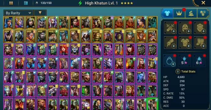 Starter acc with Klaazag : 85k energy / 55 mln coins / Minaya, Sigmund, Yoshi 2x, War Mother, Arix, Ninja + 20 Login Legendaries