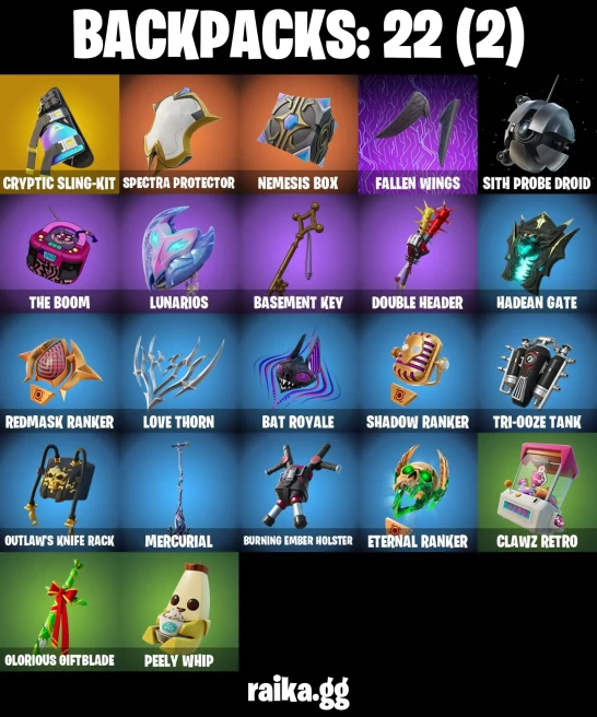 9 skins | Subzero Cryptic | Knight's Helm | Renzo the Destroyer | Fallen Love Ranger | Coruscant Guard | Imani | Lil Split | Jun-Hwan | A3795