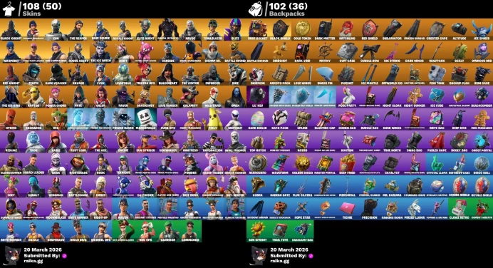 [PC/PSN/XBOX] 108 skins | Og STW | Black Knight | Sparkle Specialist | Eon | The Reaper | Blue Squire | Royale Knight | Take The L | Candy Axe |