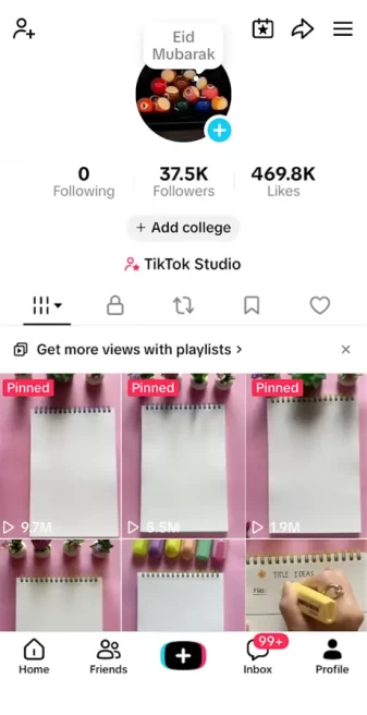 Instanly Delivery/ Monetized 37K Real Followers+469K Real Likes Account/ Creator Rewards Program Activated/ Live Stream/ Full Access