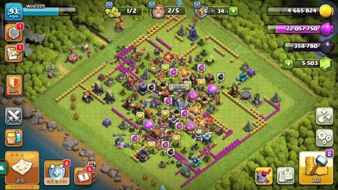 TH18 | 5 workers | Over 5000 gems | 3-4 purple epic equipments | Name can be changed