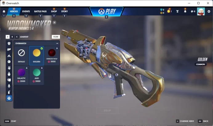 1 Gold Weapons / Full Mail Access / see the picture / Please Read Description1 / n2596