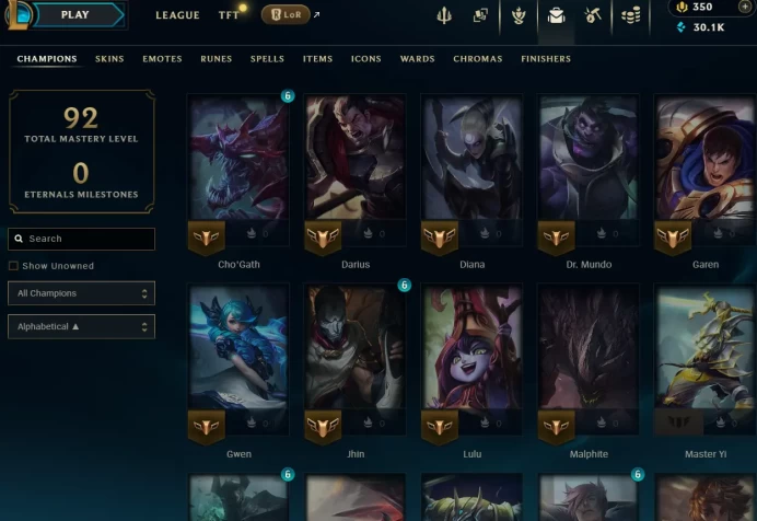 EUNE Plat IV 62.5% WR | Hand - ( leveled + Boosted ) | Unverified | 30185 BE | 350 RP | Untouched-Loot |Check Description
