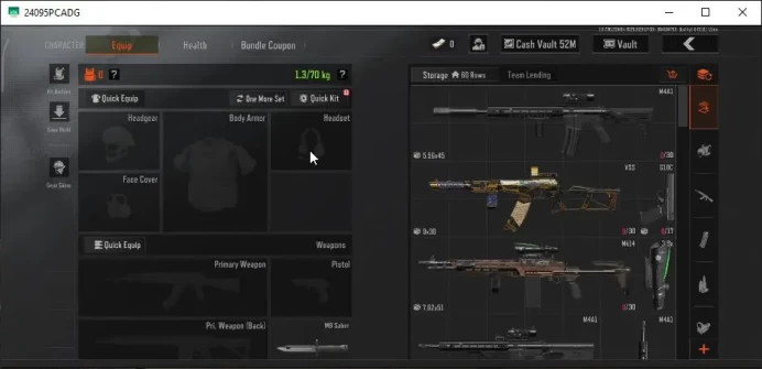 MOBILE Lv30|SV 55M|CV 53M|LR AR1 Decree,VSS Decree|AK12 GM,AEK,SKS B,Etc|CN On|Log Google|CheckSS(AB2803)
