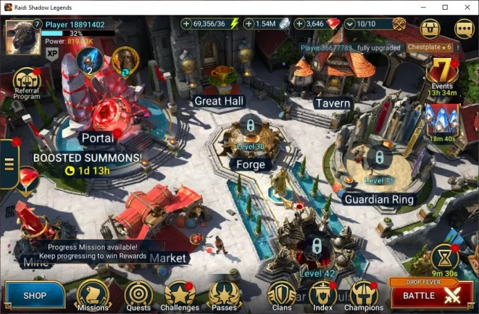 Lv7 819K Power|1 Mythic(SSGalathir)+24 Legendary(Ninja,Xenomorp,Visix,Wukong,MCAngelo,Etc)|3,6K Gem+69K Energy|Plarium (RSL1346)