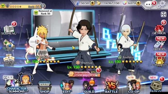 [GLOBAL]6K Orb+Fresh All Story|Shunsui,Jushiro Soul Reaper,Nemu Christmas24,Renewd Ichigo,Halibel Unleashed,Etc|Klab ID(BBS2456)