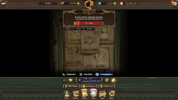 Global|5,2M CC|1243 DM|2 LR+10 UR+Collab FF,Blessing|Roxy,Elizabeth,Meresca,Tristan,Skuld,Elimeli,KDiane,Etc|Code Only(SDS3945)