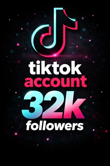 TikTok Account 32k Followers , 304.6K Real Likes/Live WorK/ Full access / Full data Change/Live Work