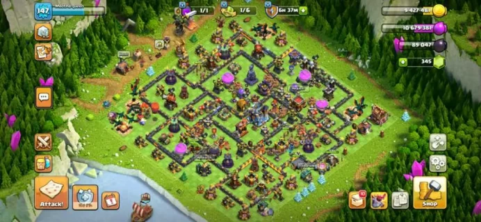 TH18 LVL147 | Heroes : BK44 AQ44 MP45 GW27 RC22 DD1 | Decent Base | Best Price | War Stars, Magic Items, Equipment Epic, Hero Max, Hero Skin 