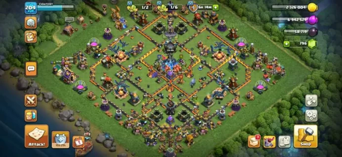 TH17 LVL204 | Heroes : BK40 AQ52 MP43 GW25 RC24 DD2 | Decent Base | Best Price | War Stars, Magic Items, Hero Skin, Equipment Epic, Hero Max