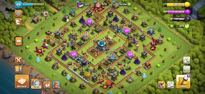 TH13 LVL89 | Heroes : BK35 AQ36 MP30 GW17 RC12 | Decent Base | Best Price | War Stars, Magic Items, Hero Max, Equipment Epic, Hero Skin 