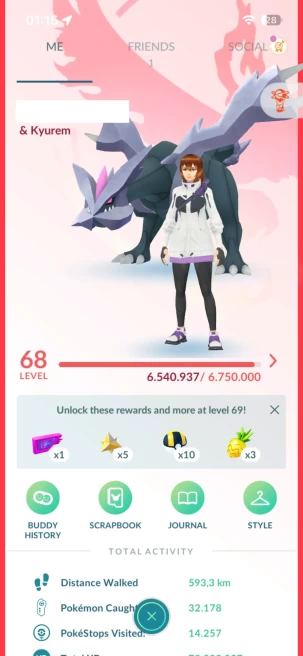 Level 68, 3 Legendary IV100, 78 Shiny, 94 Legendary, 12 IV 100, 3 Shiny Legendary, 26 Shadow Legendary