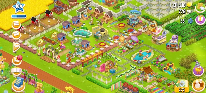 [Code 9620] Level 104 / Rare Village / 2800 Barn + 2200 Silo / Very Cheap