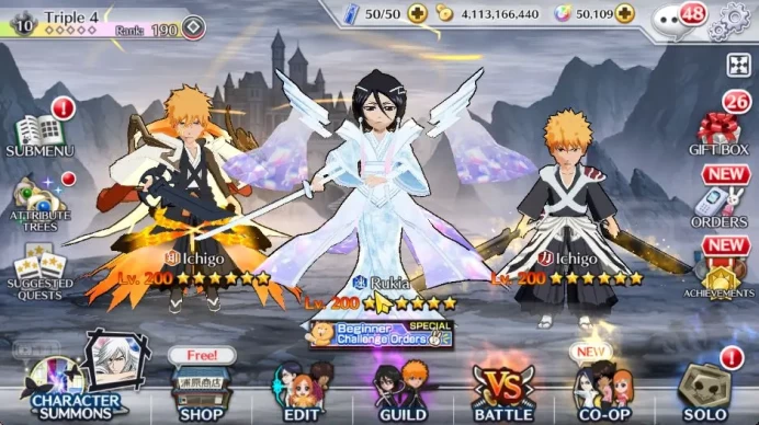 [GBL]50K Orb|10th Anniv(Rukia,Ichigo),TYBW26 Ichigo,Halibel Cacao,Nelliel Orient,Renewd Aizen,Etc|2K AccTic|Klab ID|(BBS2462)