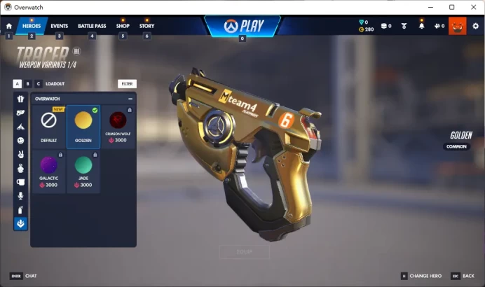 1 Gold Weapons / Full Mail Access / see the picture / Please Read Description / iflik