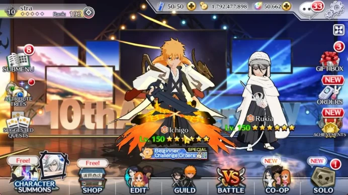 [GBL]50K Orb|10th Anniv Ichigo,TYBW25 Jushiro,Soul Reaper(Shunsui,Jushiro),Renewed(Byakuya,Azien),Etc|6K AccTic|KlabID|(BBS2463)
