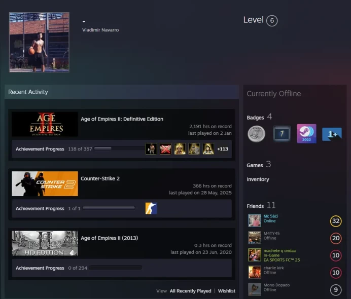 CS2 Prime 366 hours+1Medals(Global Offensive Badge)