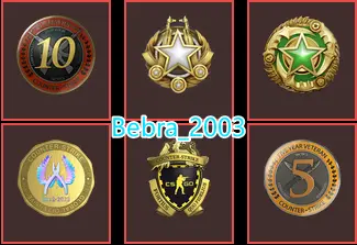 CS2 Prime 931 hours+6Medals(2025-2026 Service Medal/10Y/5Y/Loyalty Badge/Global Offensive Badge)