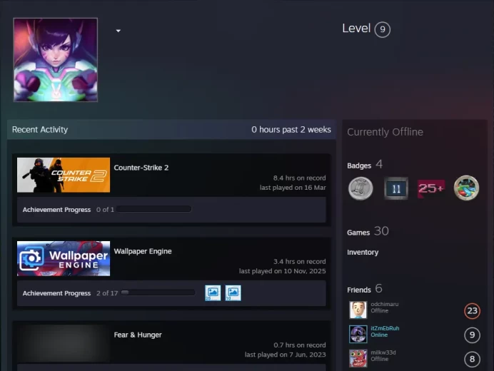 30Game-CS2 Prime+4Medals(10Y/5Y/Loyalty Badge/Global Offensive Badge)