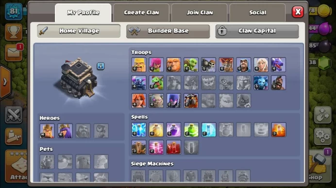 TOWNHALL 9 - HERO 14 16 HIGH DEFENSES AND WALLS 100% SECURED INSTANT RECIEVED