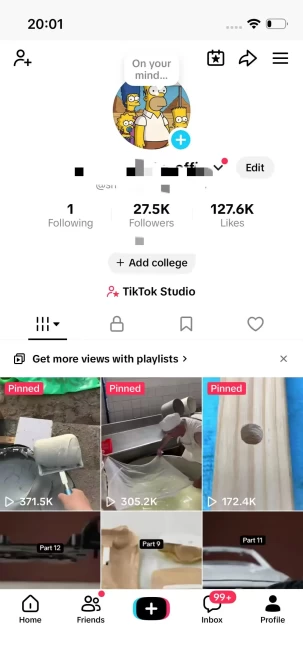 Instanly Delivery/ Monetized 27K Real Followers+120K Real Likes Account/ Creator Rewards Program Activated/ Live Stream/ Full Access