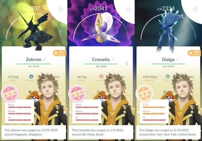 Level 70 PoGo || 7M Dust, Perfect Zekrom, 286 Total Pokemon, 146 Legendaries, 10 Shiny Legends, 13 100IVs Pkm, 1 Shundo Legend, 43 Shadow. o062